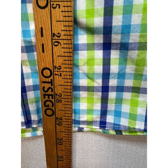 Croft & Barrow Men's Classic Fit Button Down Shirt Easy Care Size 15 Multi Plaid - Picture 10 of 13